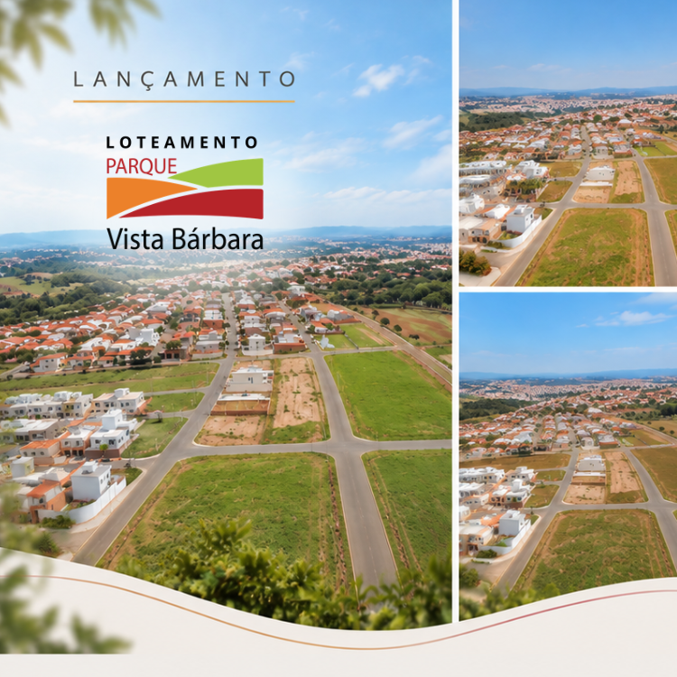 Parque Vista Bárbara: vista aérea do loteamento