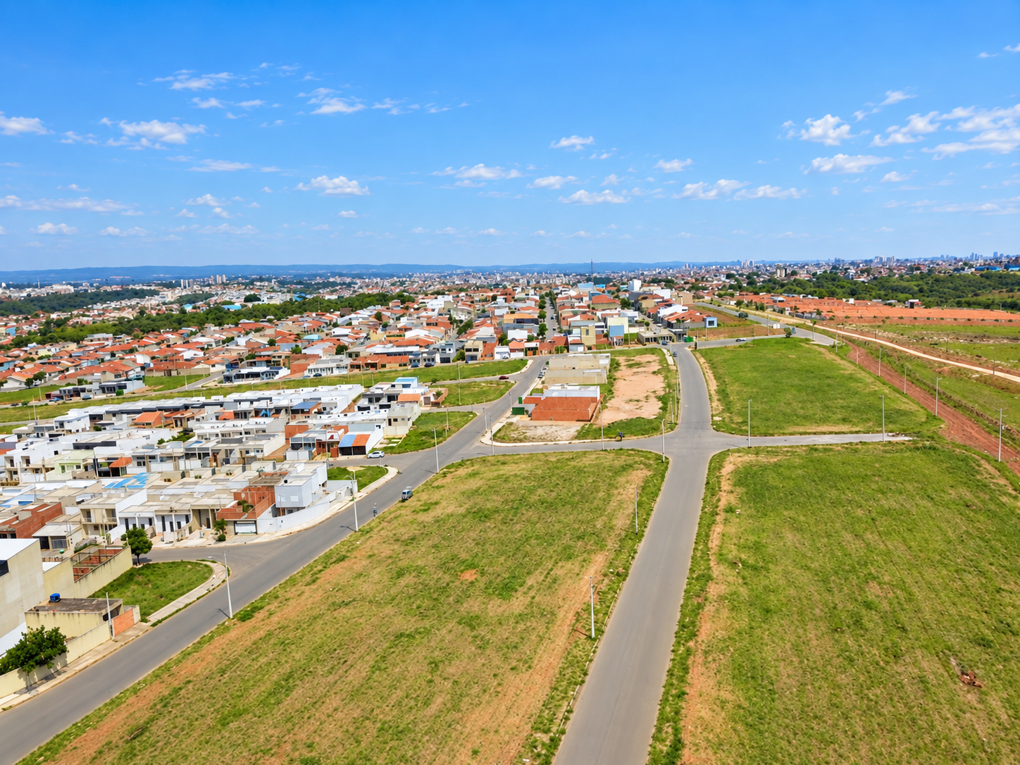 Ruas e construções da região
